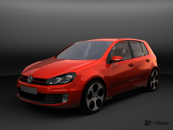 volkswagen golf gti pack 3d model - Volkswagen Golf GTI  Pack by rburlea